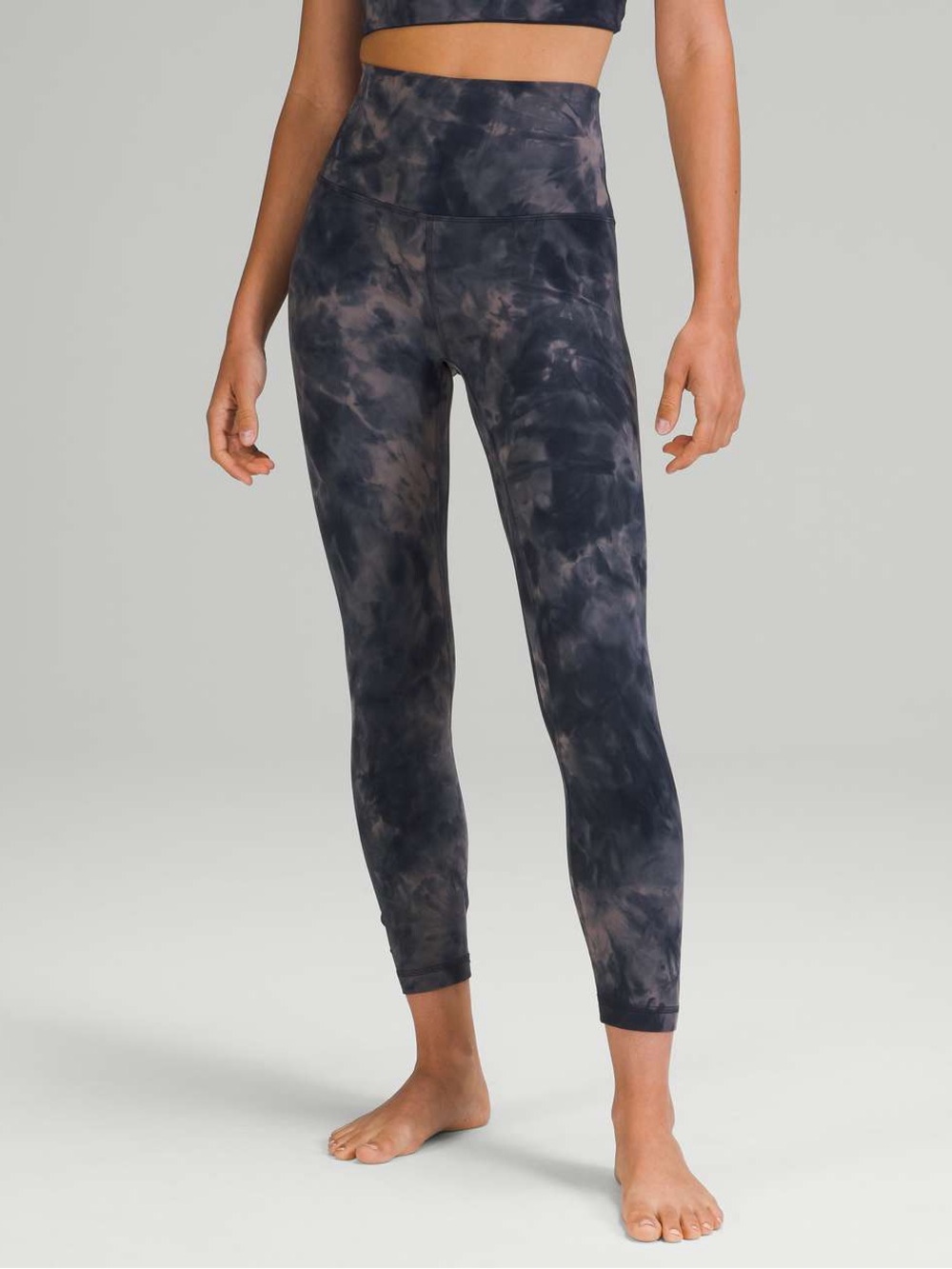NWT Lululemon Align High-Rise Crop 23” Diamond Dye Lunar Rock True Navy, Size 4